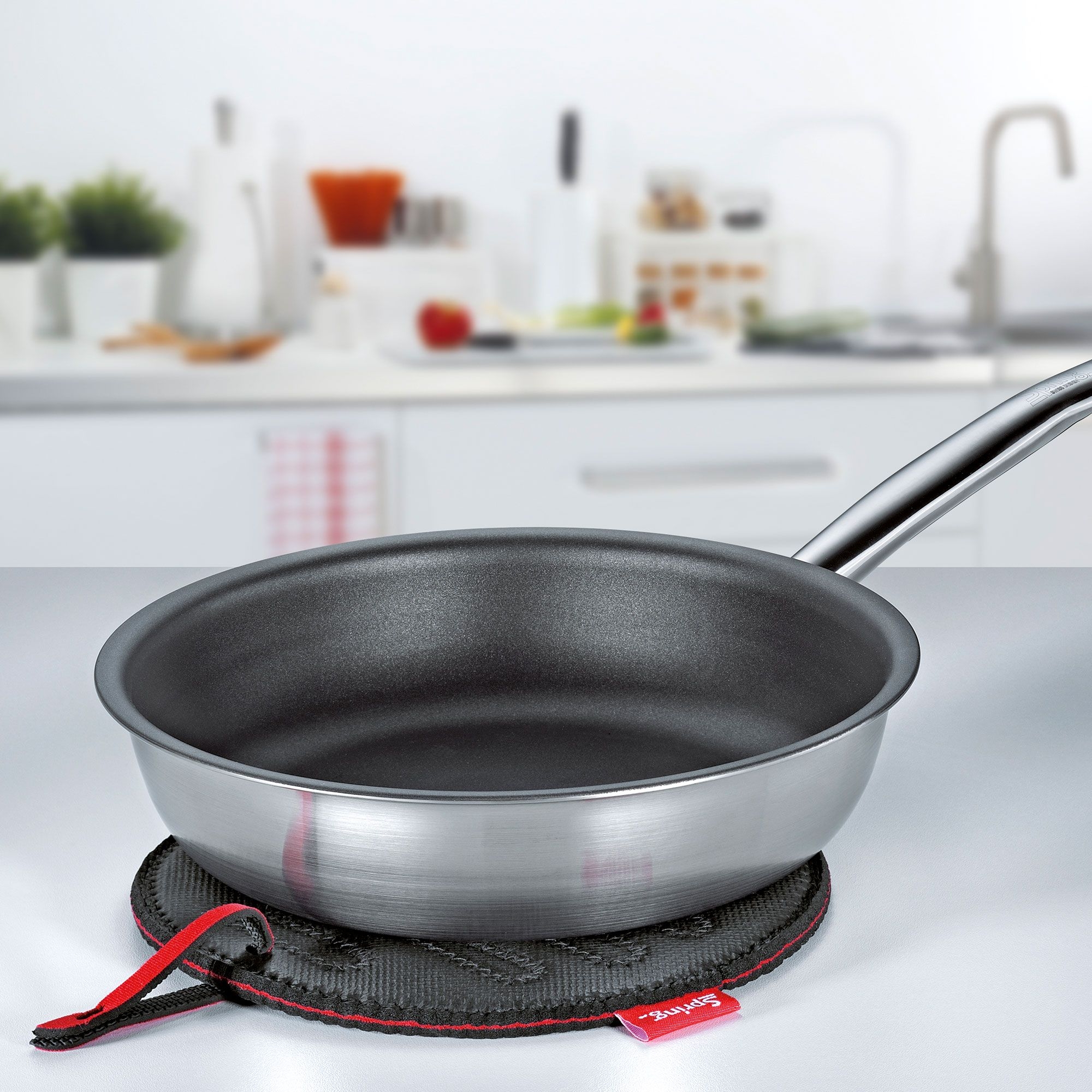 Spring - Coaster GRIPS - round, red Spring - Coaster GRIPS - round, red