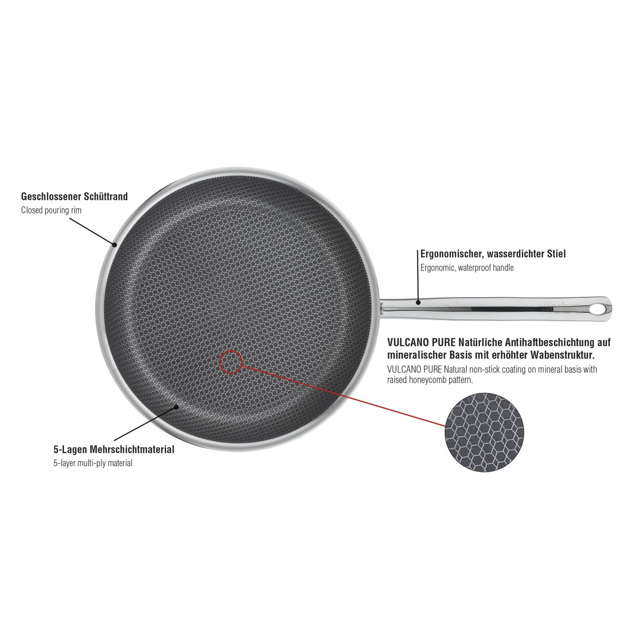 Spring - frying pan VULCANO CUT RESIST PURE - 20 cm Spring - frying pan VULCANO CUT RESIST PURE - 20 cm