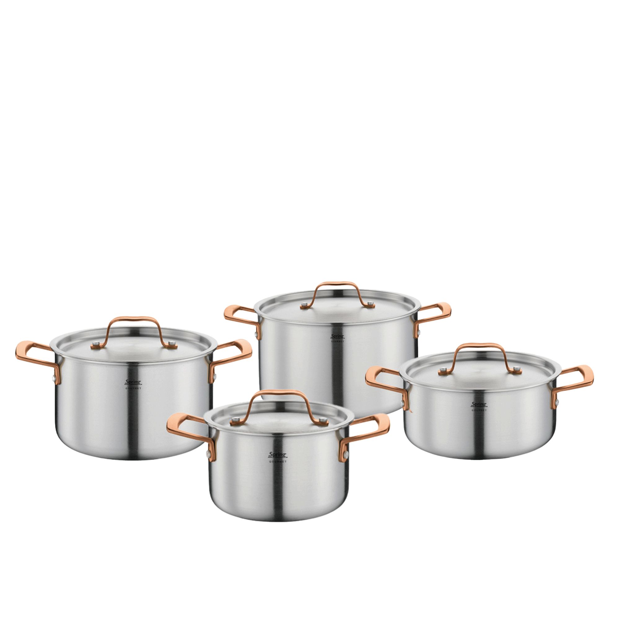 Spring - GOURMET 4-piece saucepan set - rose gold