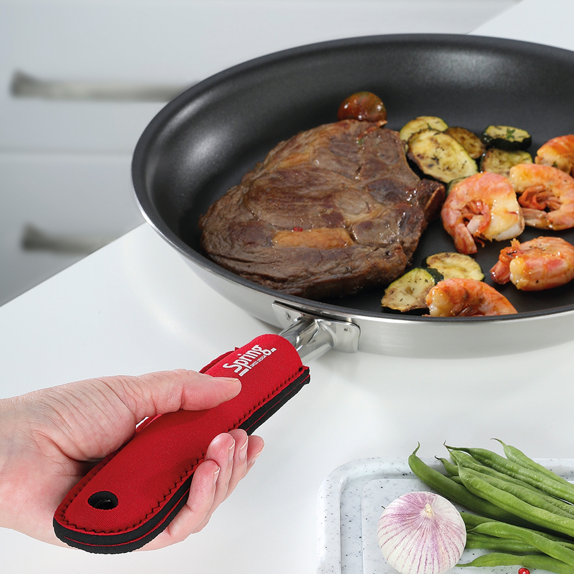 Spring - Pfannen-Griffschutz - Rot Spring - Pfannen-Griffschutz - Rot