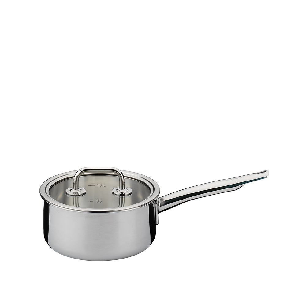 Spring - Stielkasserolle nieder mit Glasdeckel BRIGADE BASIC