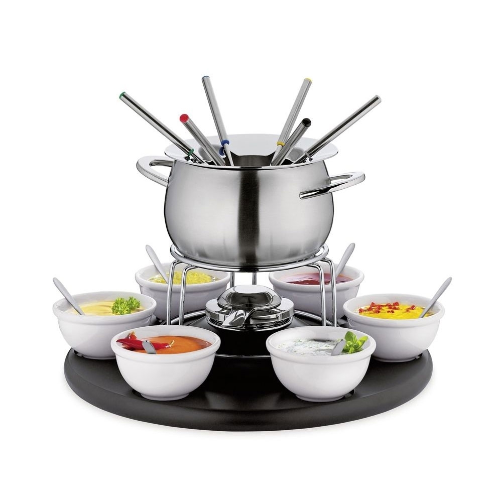 Spring - Carousel - Fondue-Garnitur schwarz 22-teilig Spring - Carousel - Fondue-Garnitur schwarz 22-teilig