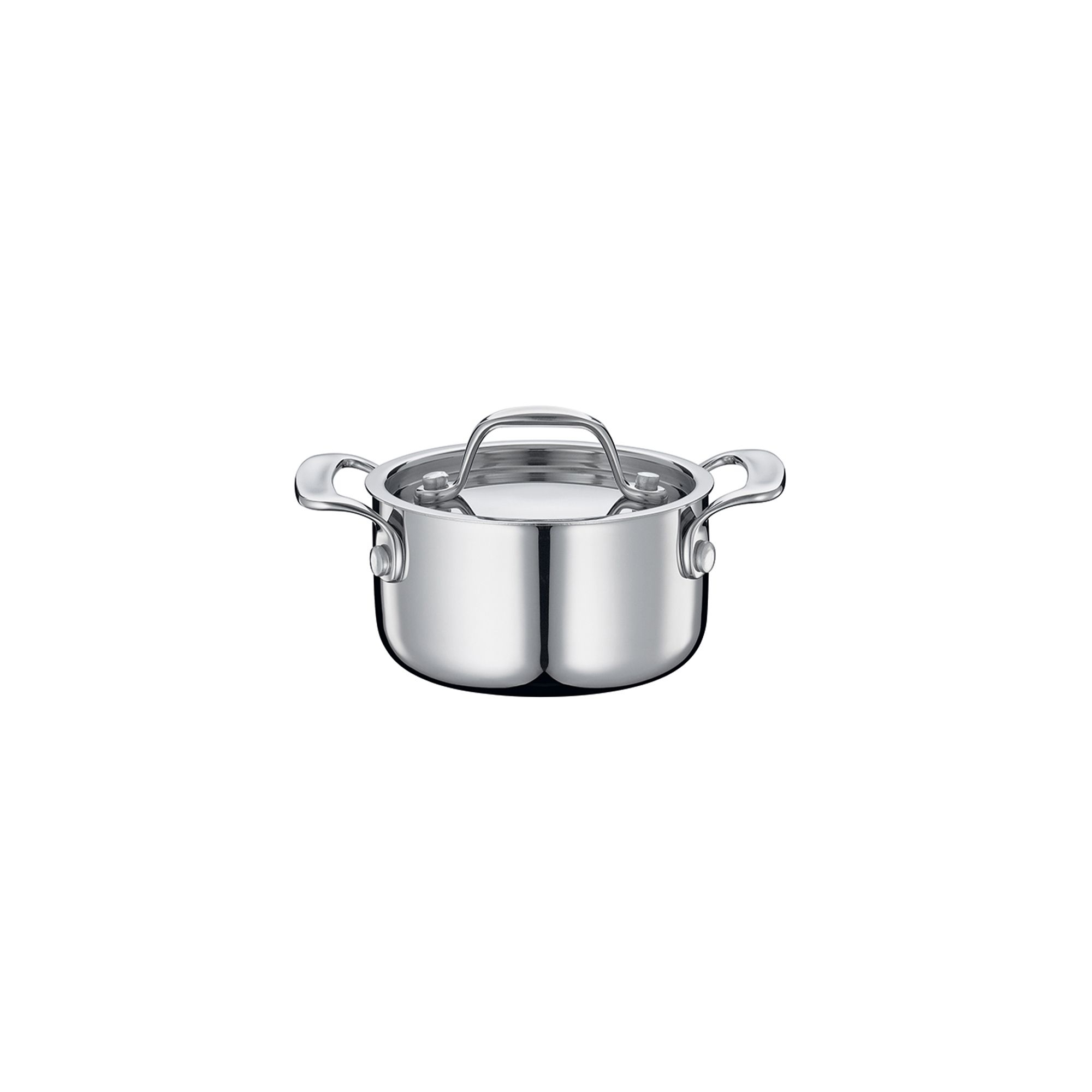 Edelstahl Kochtopf mit Deckel und Griffen