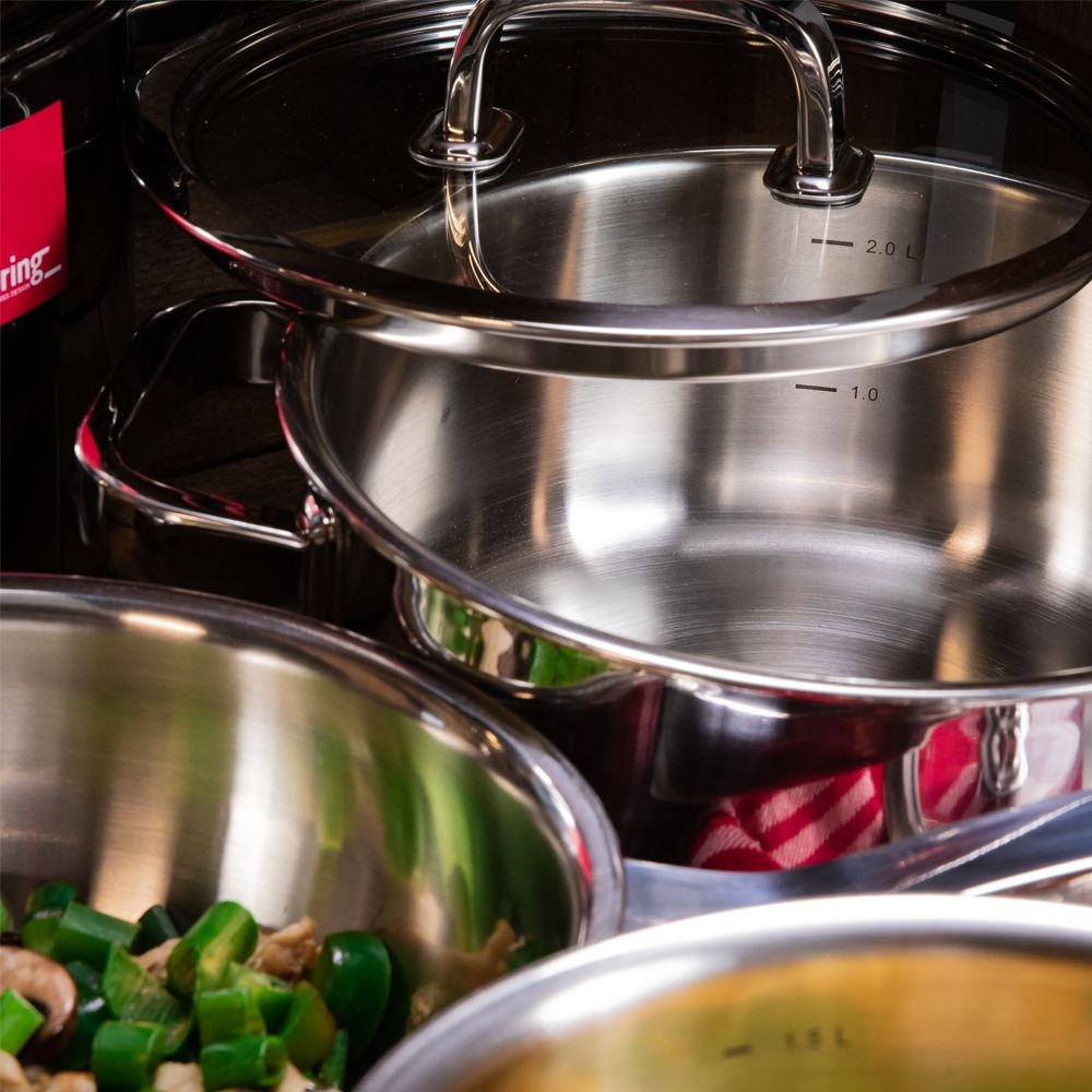Spring - Pot series Finesse - deep casserole with lid - Ø 16 cm
