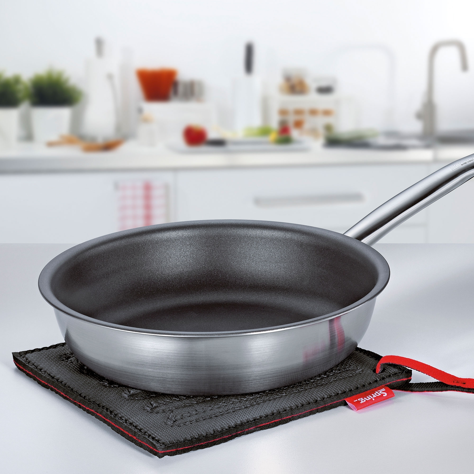 Spring - Coaster GRIPS square, red Spring - Coaster GRIPS square, red