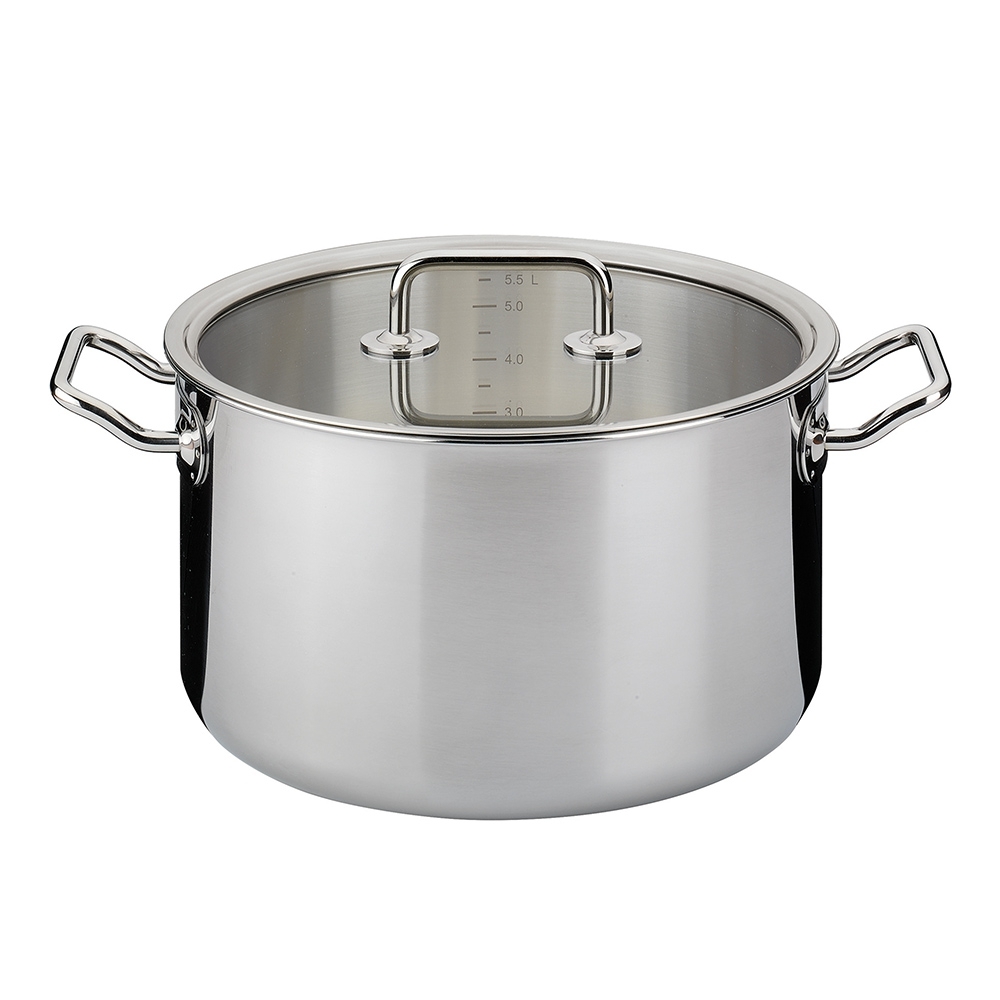 Spring - Meat pot with glass lid - BRIGADE BASIC - 24 cm