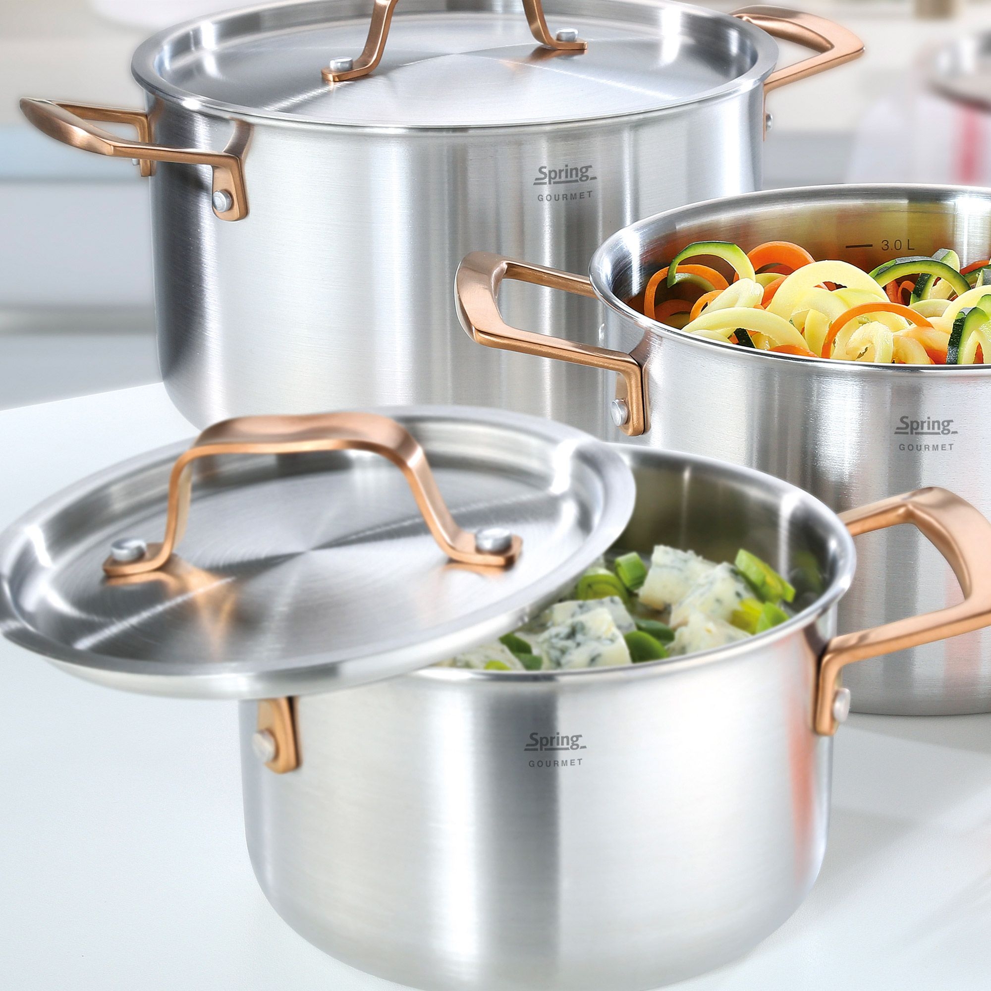 Spring - Cooking pot GOURMET - roségold - Ø 16 cm Spring - Cooking pot GOURMET - roségold - Ø 16 cm