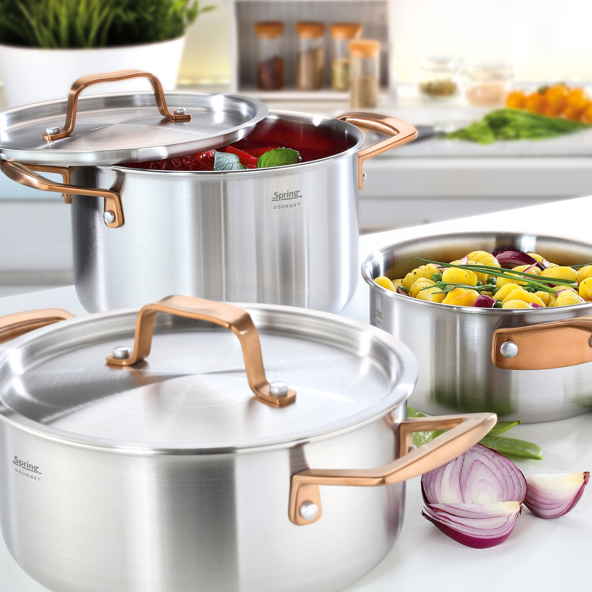 Spring - Kochtopf GOURMET - roségold - Ø 24 cm