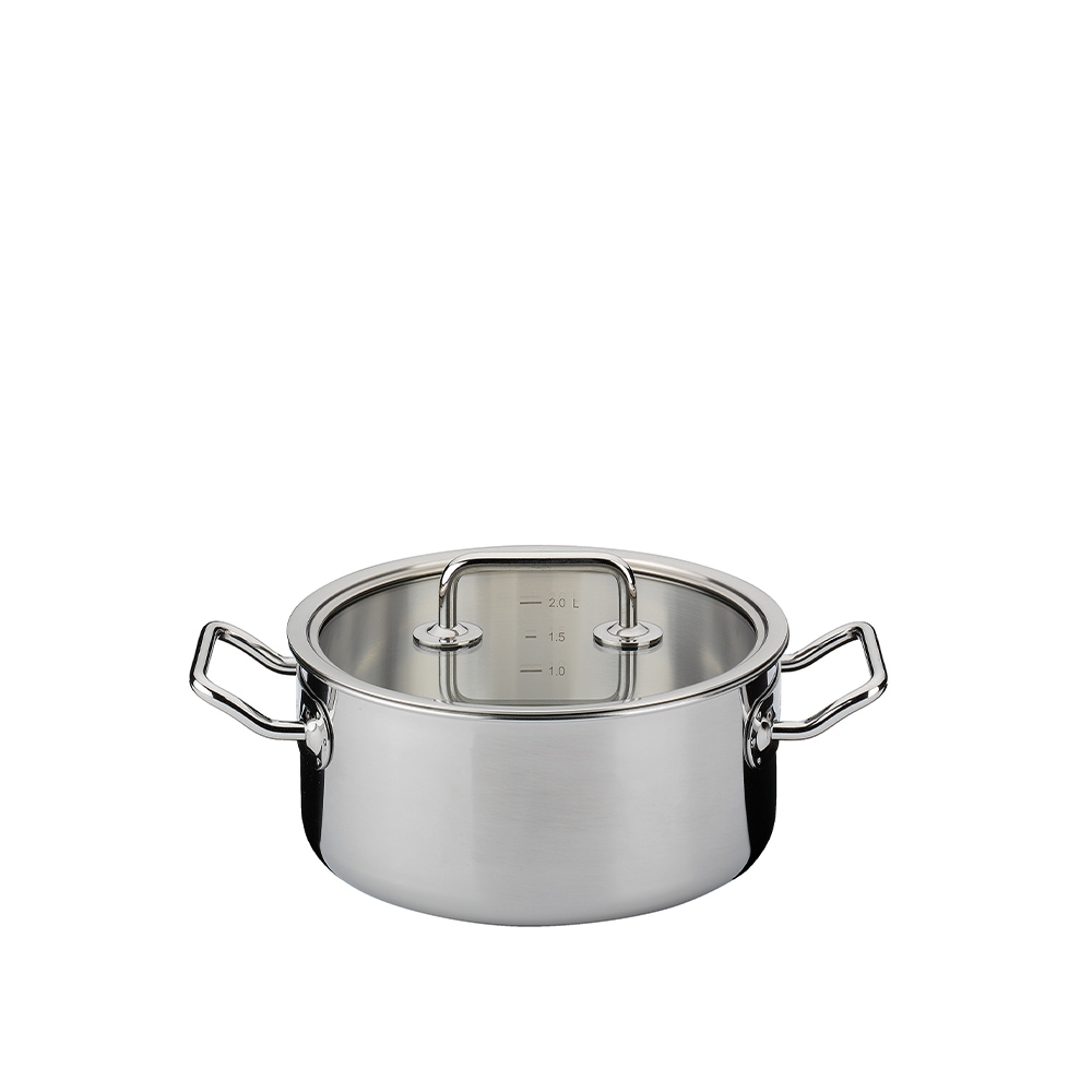 Spring - frying pan with glass lid 20 cm BRIGADE BASIC