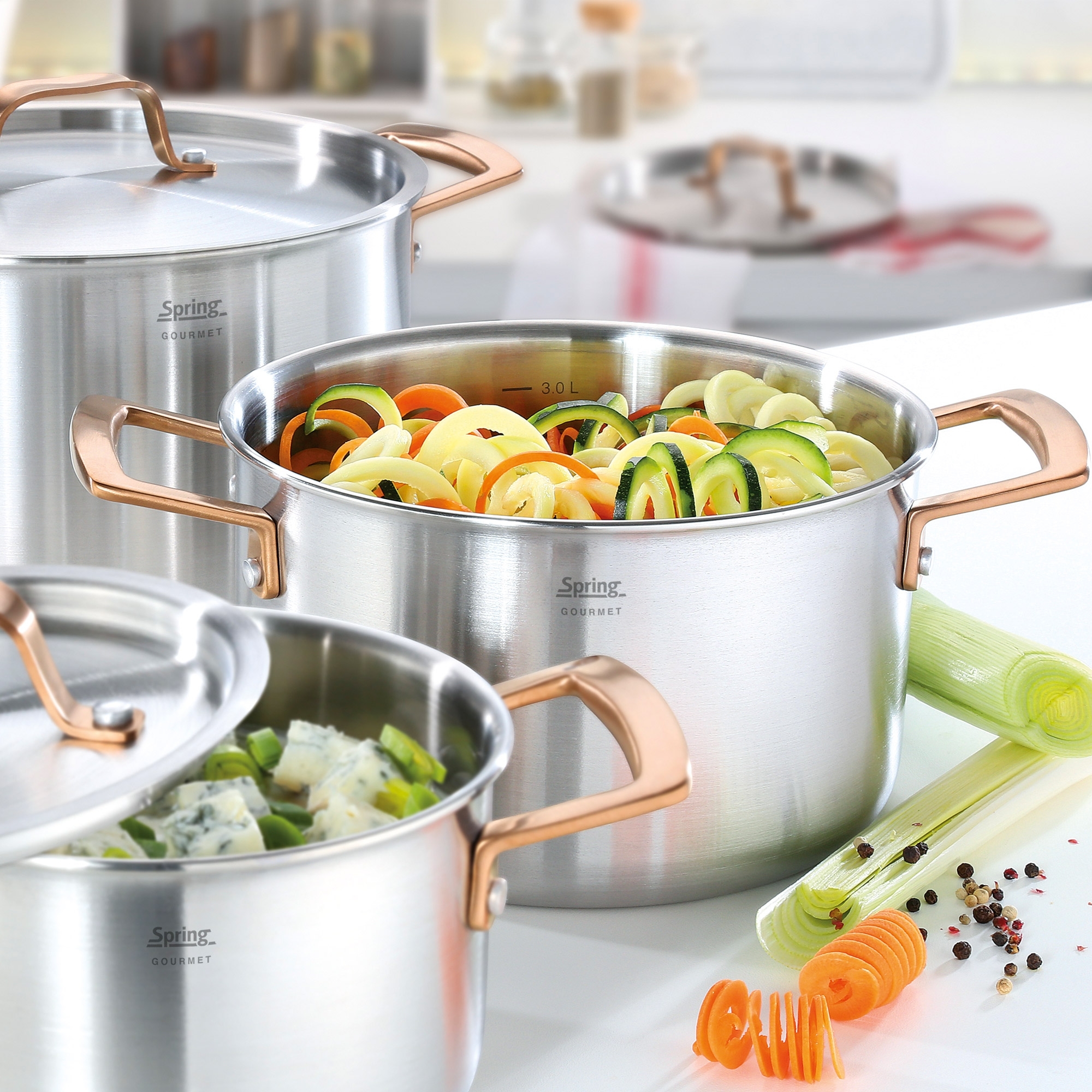 Spring - Kochtopf GOURMET - roségold - Ø 24 cm