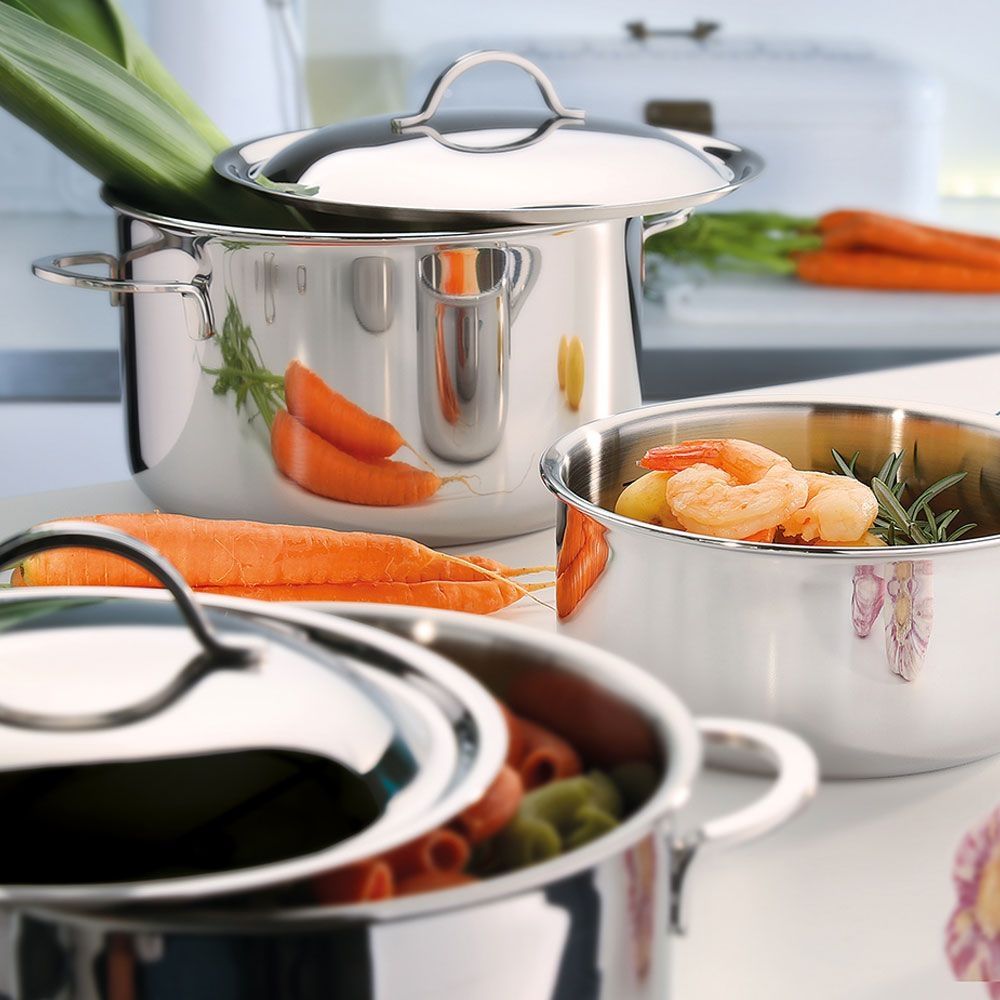 Spring Cristal deep casserole with lid 24 cm, 6,5L | Advantageously